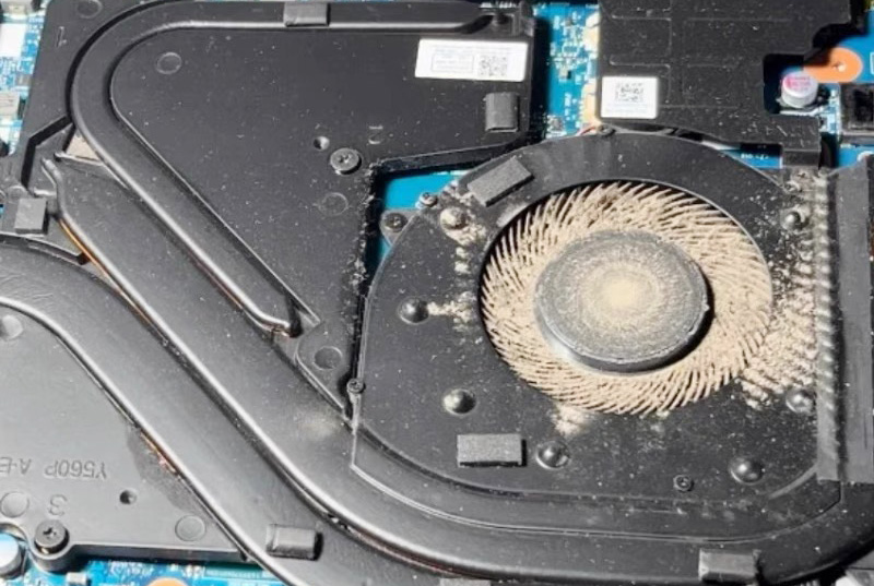 笔记本灰尘堵塞